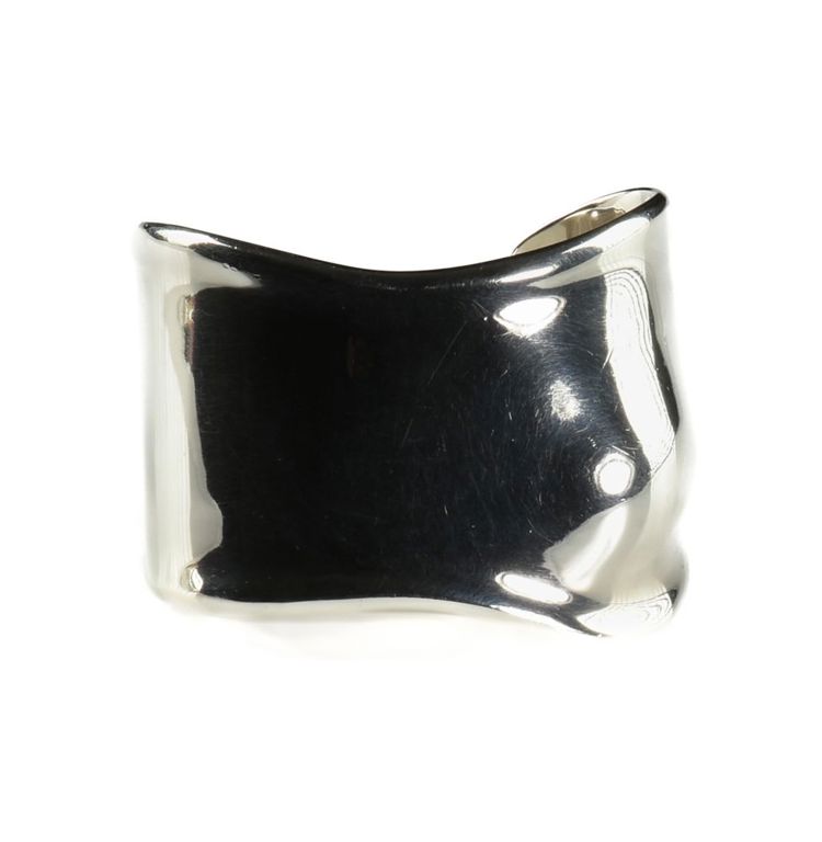 Sterling silver bone cuff bracelet