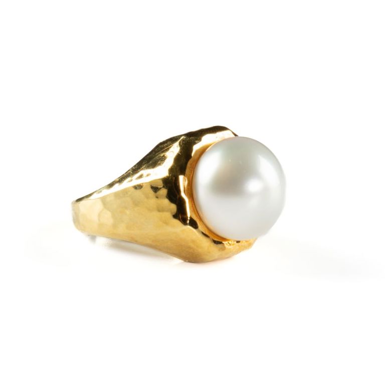 18k gold South Sea pearl ring