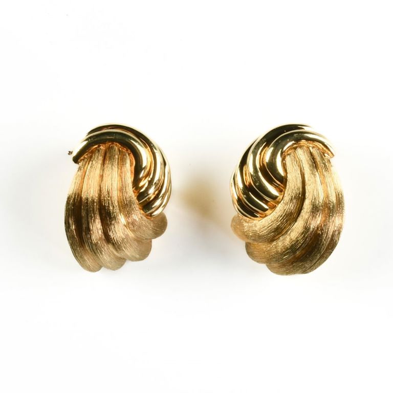 18k yellow gold earrings