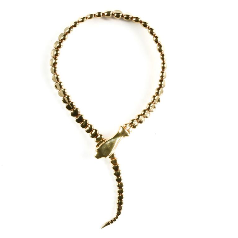 18k gold snake bracelet
