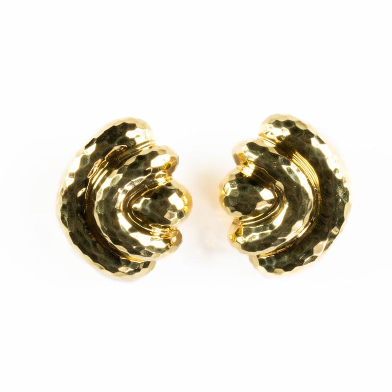 18k yellow gold earrings