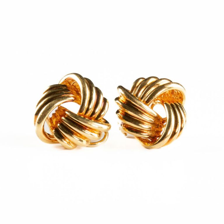 18k yellow gold earrings