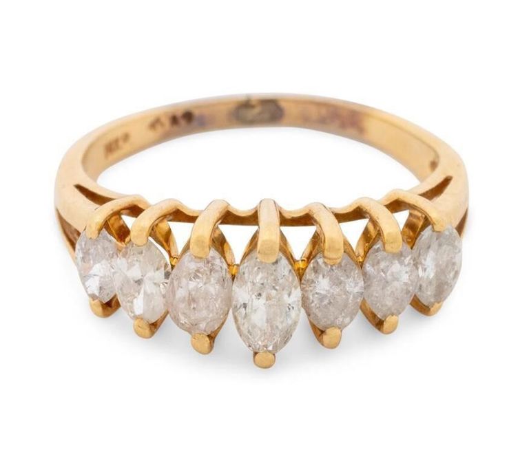 14k yellow gold diamond ring
