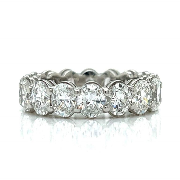 Platinum diamond eternity ring