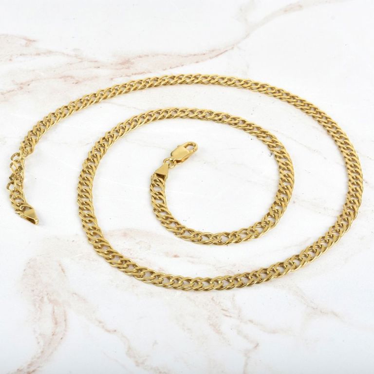 18k yellow gold chain necklace