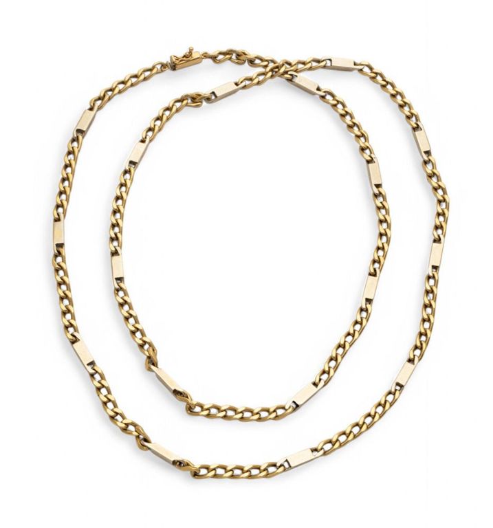 18k yellow gold chain necklace