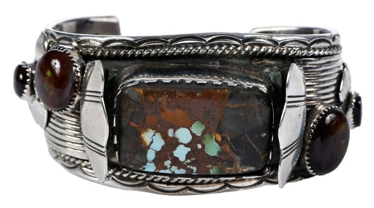Sterling silver agate bracelet