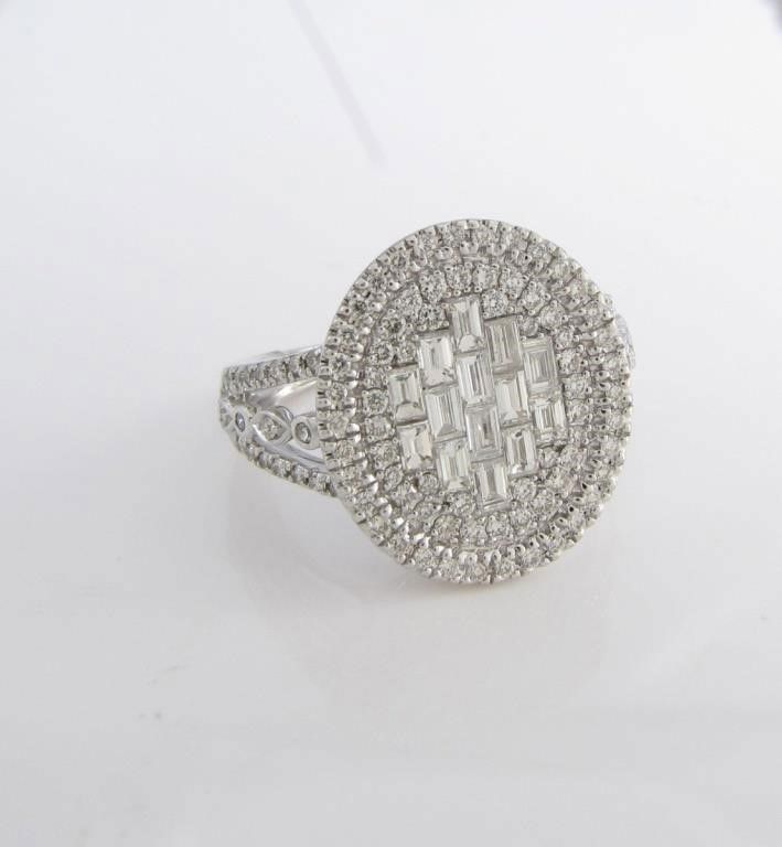 14k white gold diamond ring