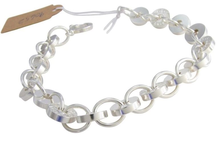 Sterling silver Tiffany & Co. circle bracelet