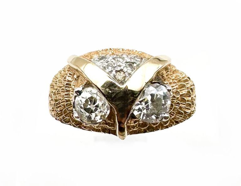 14k gold diamond ring