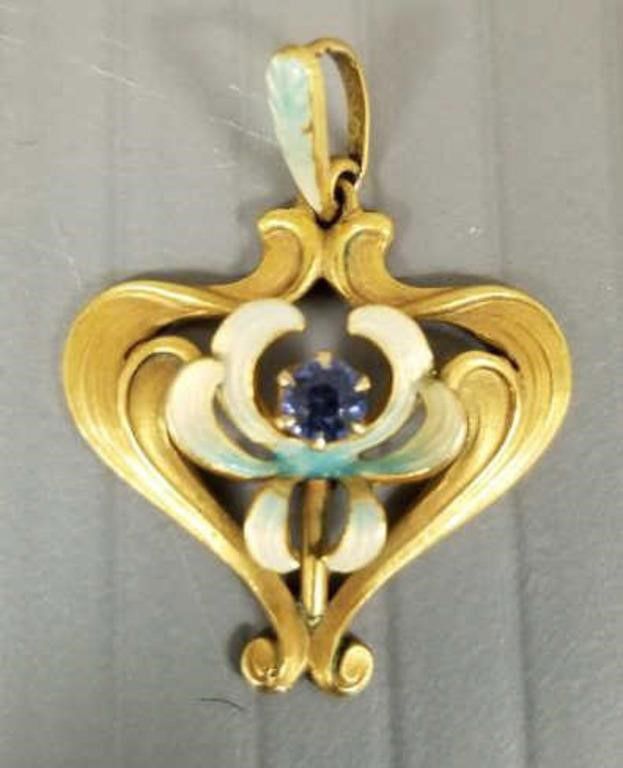 Antique 14k gold pendant