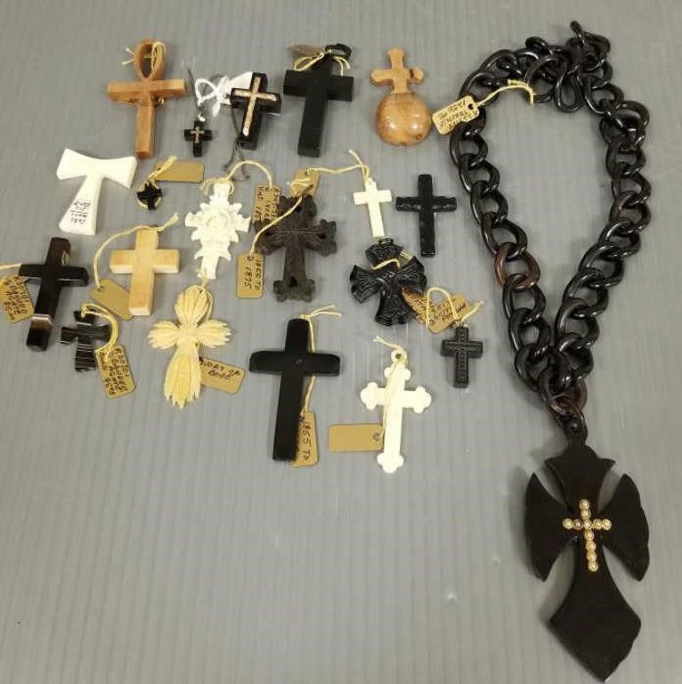 Victorian cross jewelry collection
