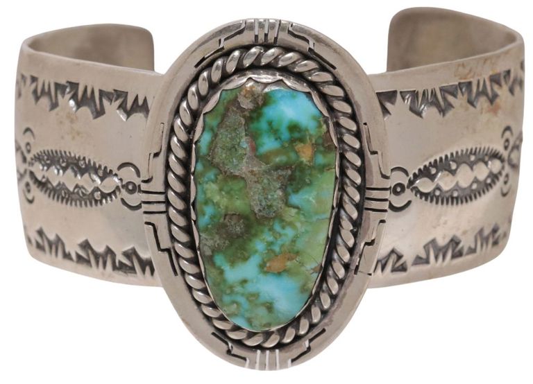 Sterling silver turquoise cuff bracelet