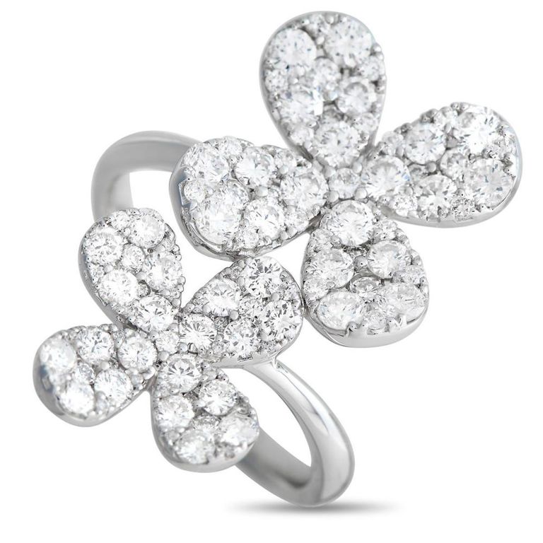 18k white gold diamond ring