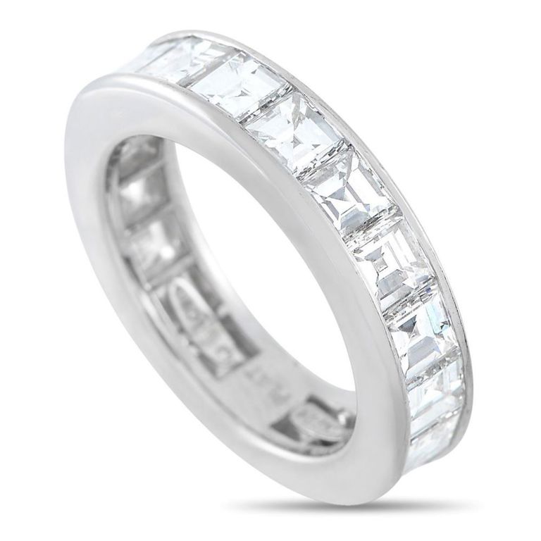 Platinum diamond eternity ring