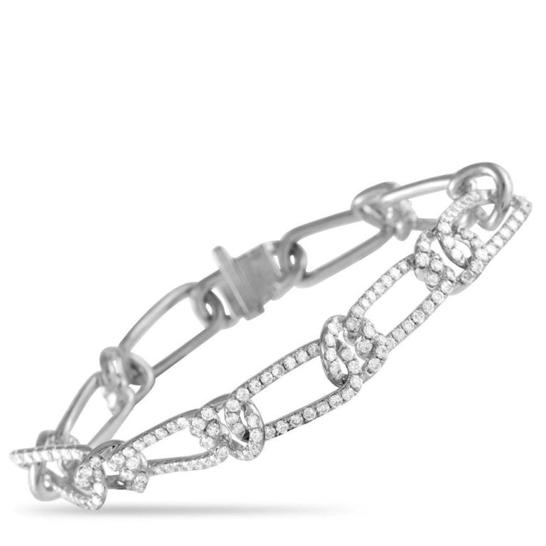 18k white gold diamond bracelet