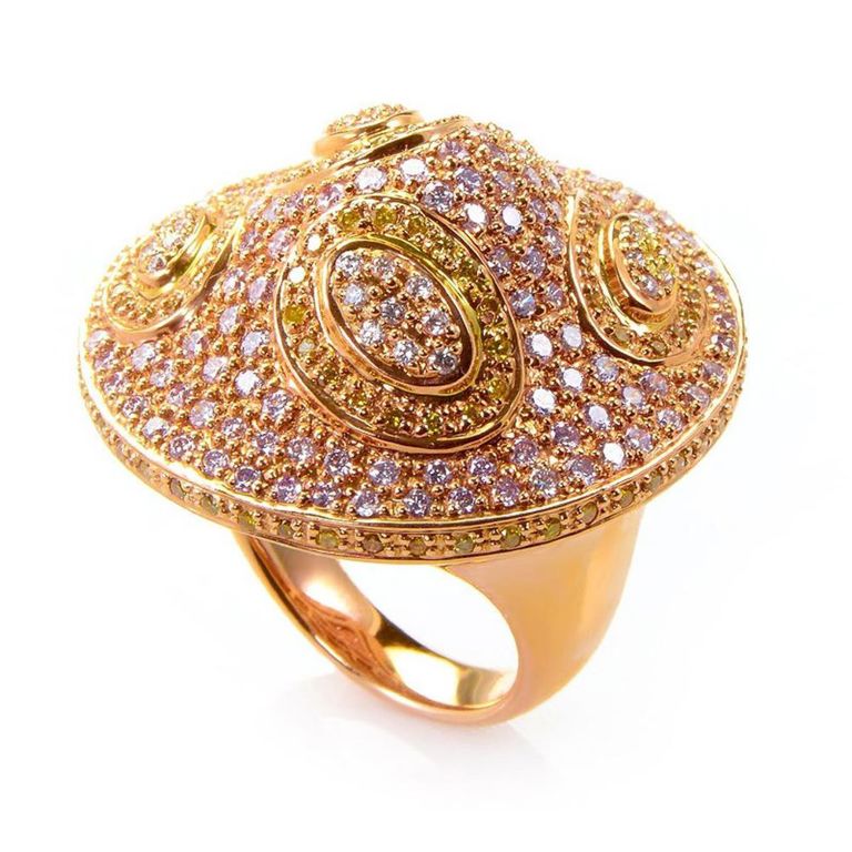 18k rose gold diamond ring