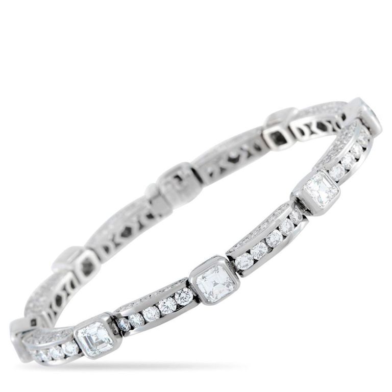 18k white gold diamond bracelet