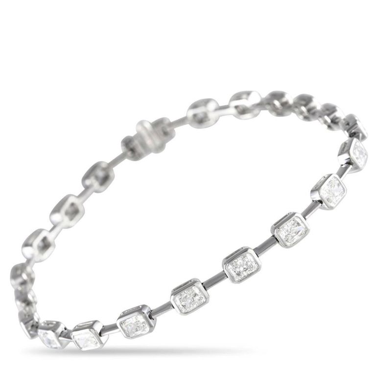 18k white gold diamond bracelet