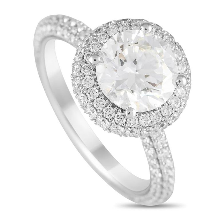 14k white gold diamond ring