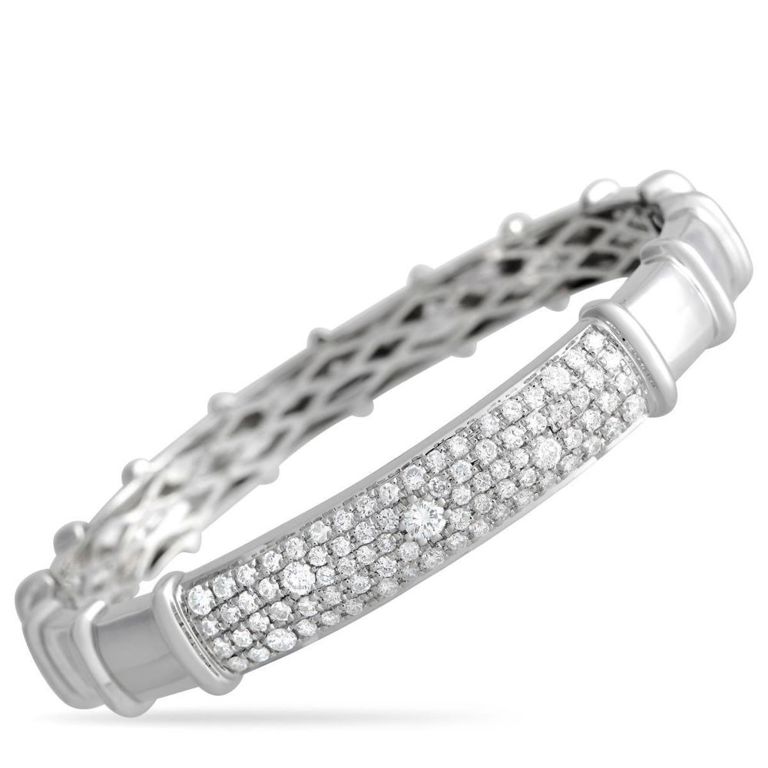 18k white gold diamond bracelet