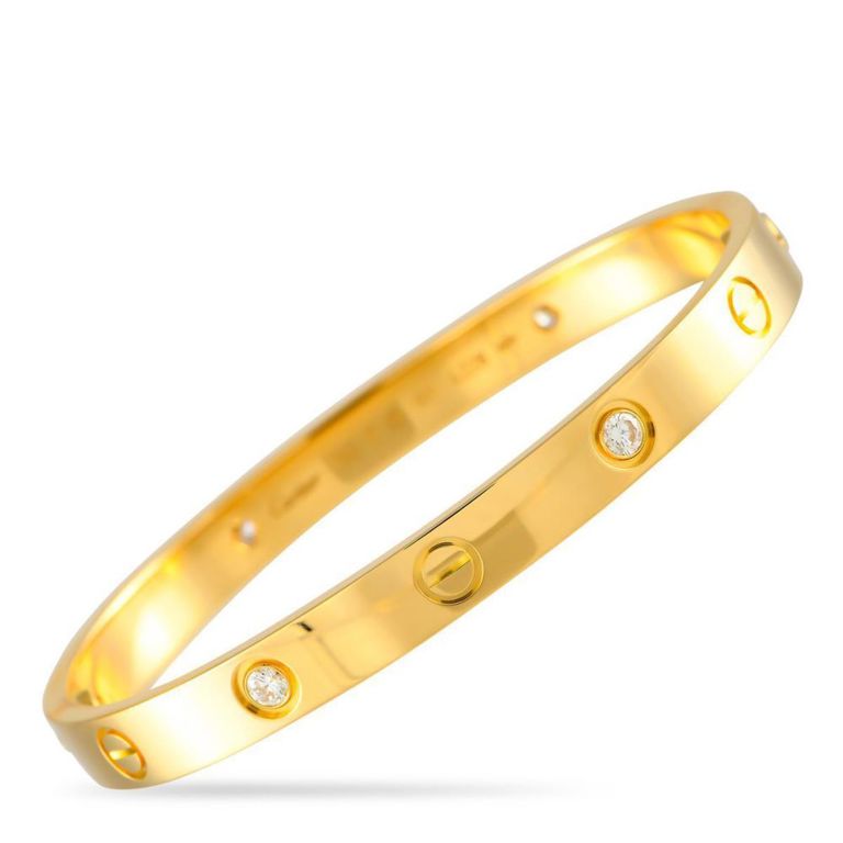 18k yellow gold Cartier diamond bracelet