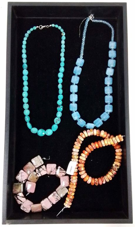 Sterling silver clasp turquoise and mineral necklaces
