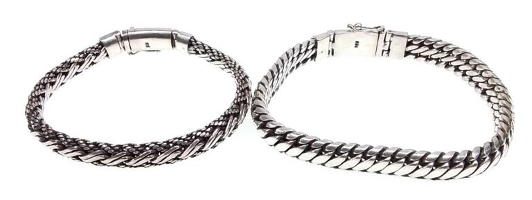Sterling silver snake chain bracelets