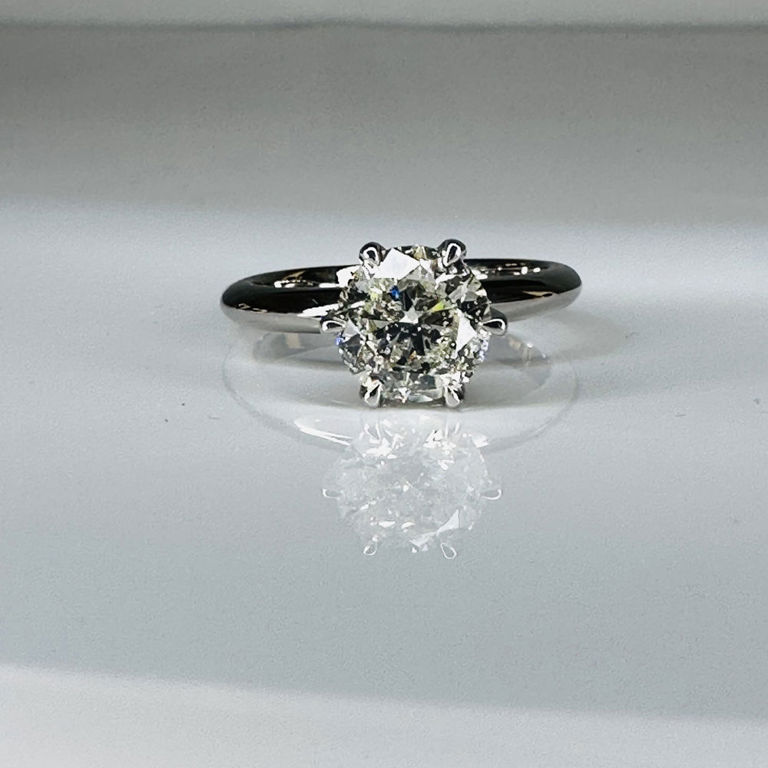 950 platinum diamond solitaire ring