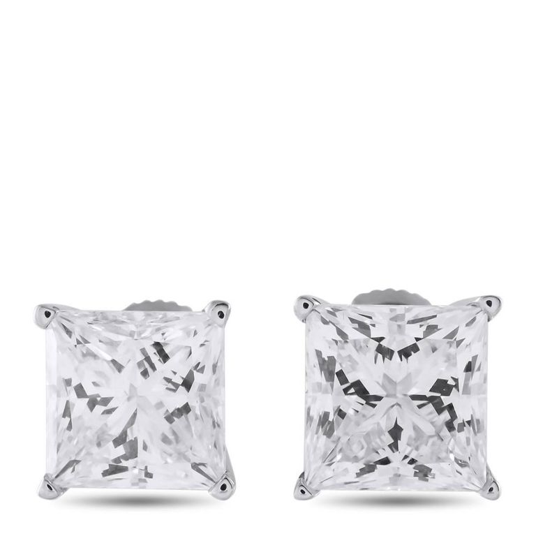 14k gold diamond stud earrings