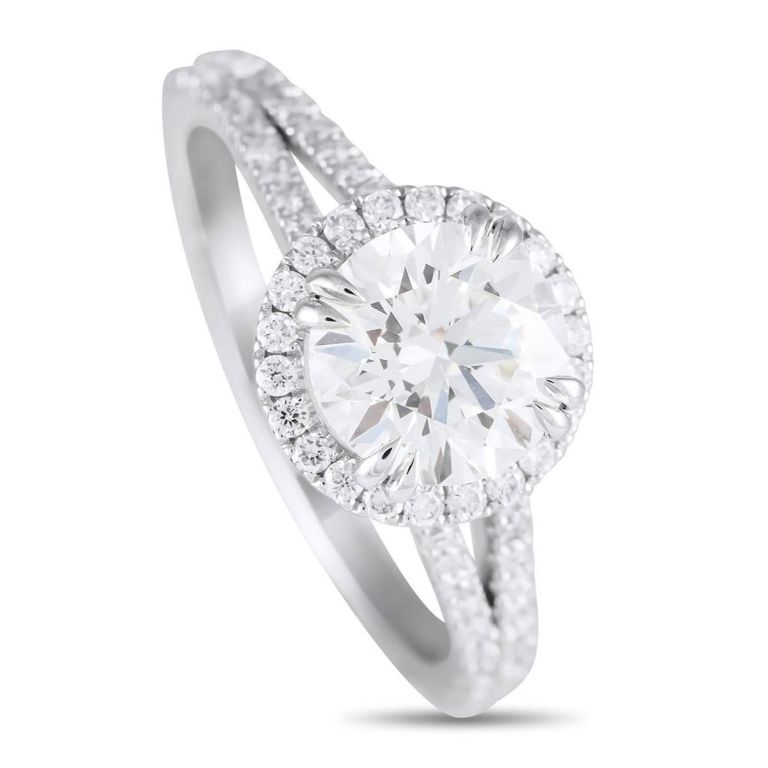 14k white gold diamond ring