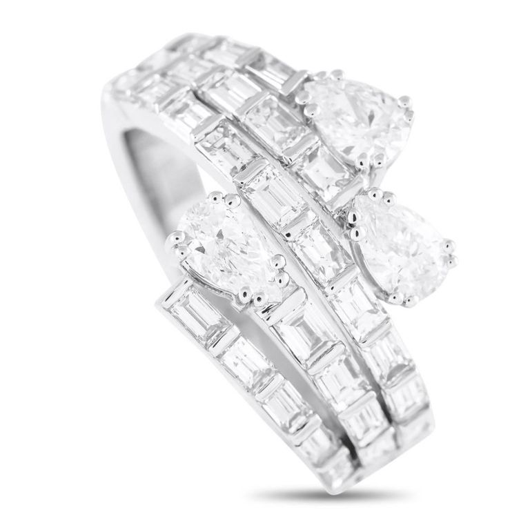 18k white gold diamond ring