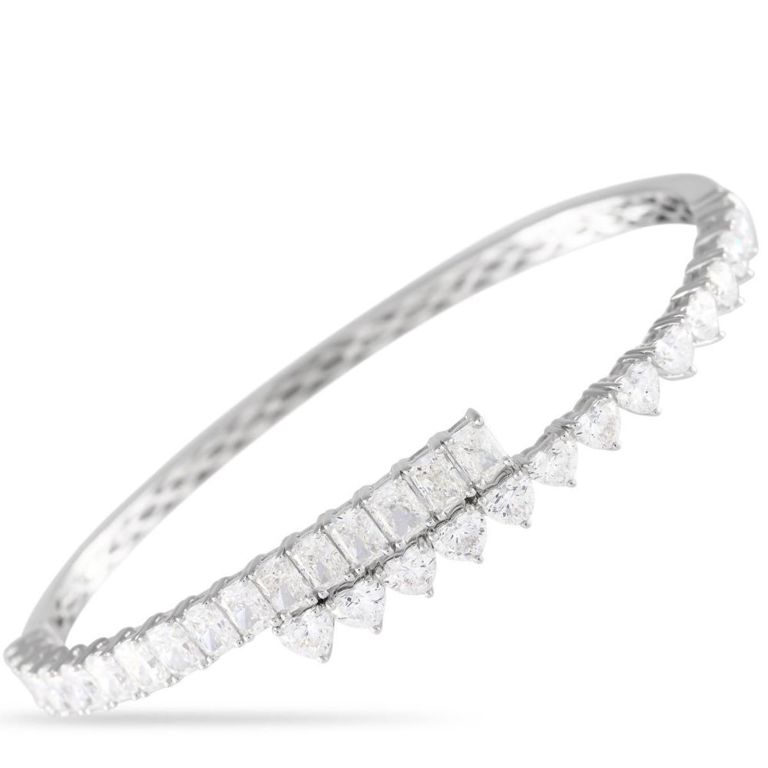 18k white gold diamond bracelet