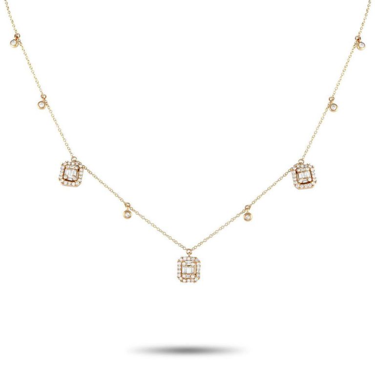 14k gold diamond necklace