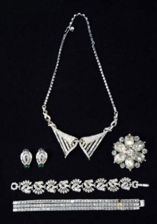 Designer rhinestone jewelry set