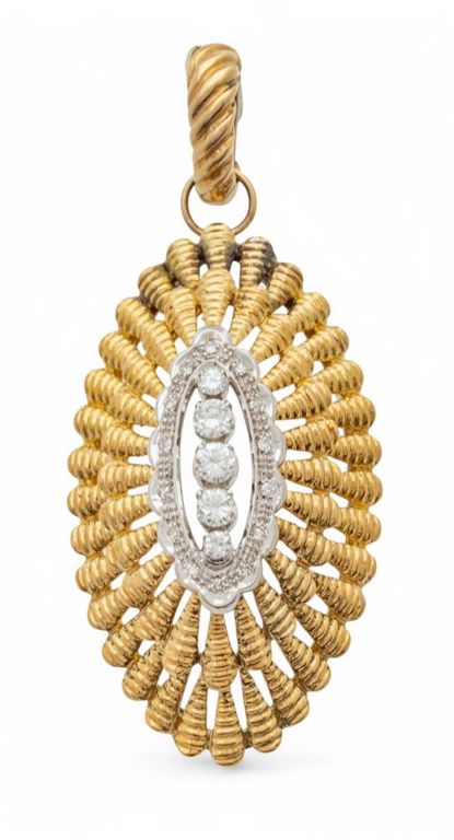18k white gold diamond pendant necklace