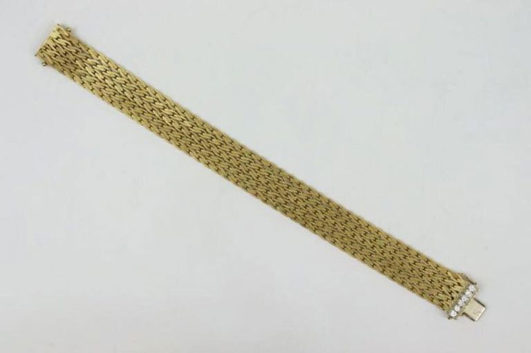 18k yellow gold diamond bracelet