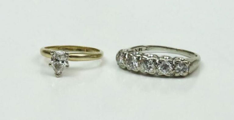 14k gold diamond rings