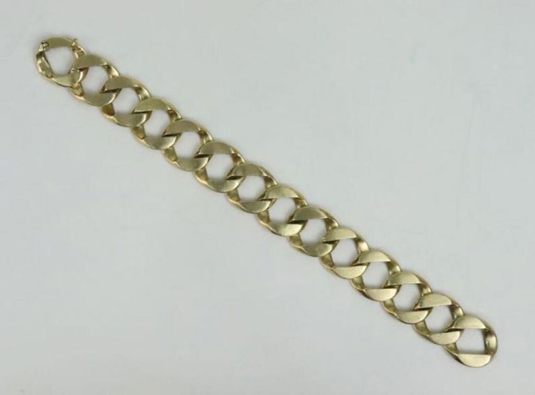 14k yellow gold cuban bracelet