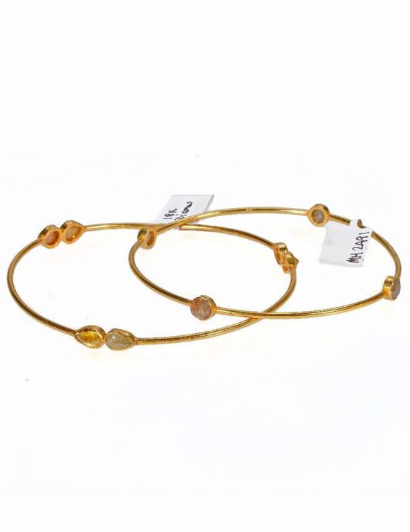 18k gold diamond bangle bracelets