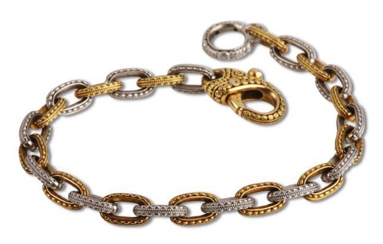 18k gold platinum bracelet