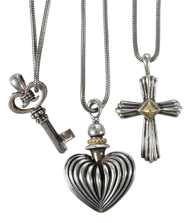 Three Lagos sterling silver necklaces