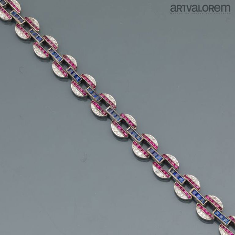 18k white gold diamond bracelet