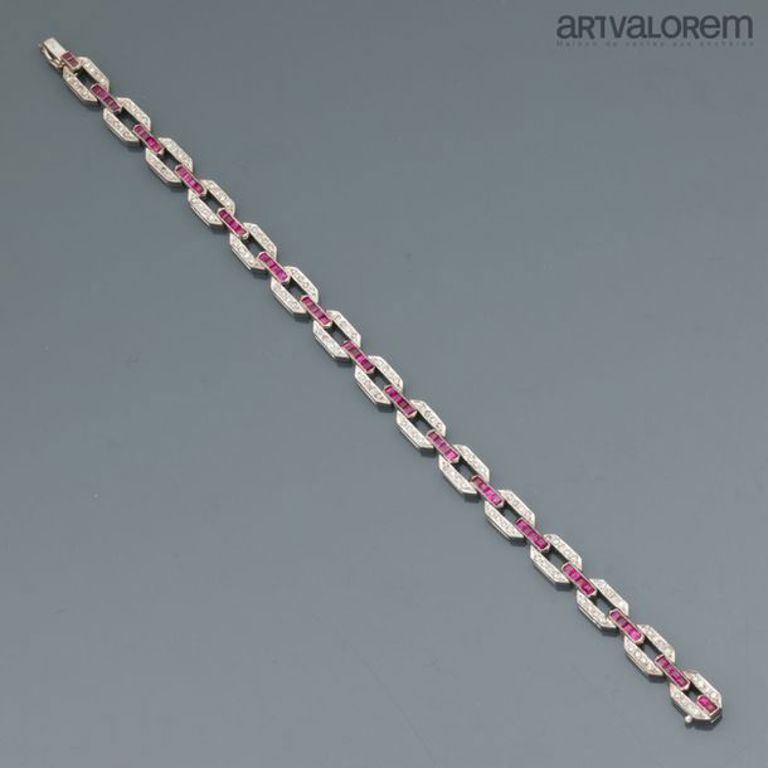18k white gold diamond bracelet