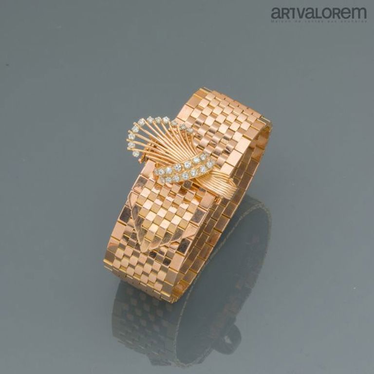 18k yellow gold diamond bracelet