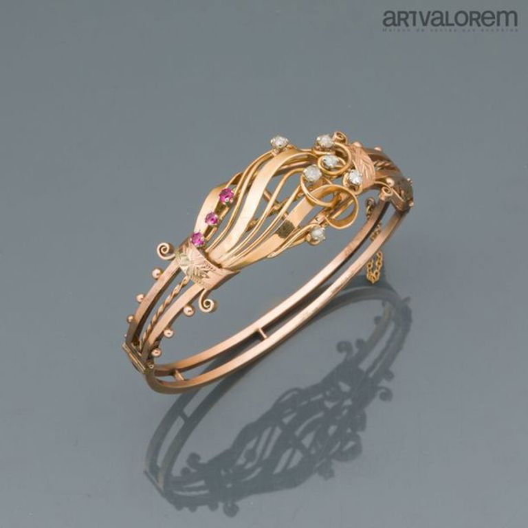 14k yellow gold diamond bracelet
