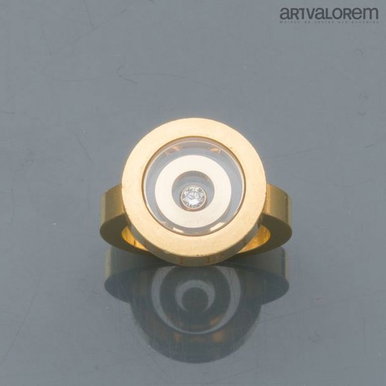 18k yellow gold diamond ring