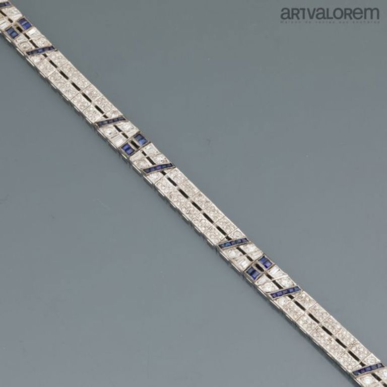 18k white gold diamond bracelet