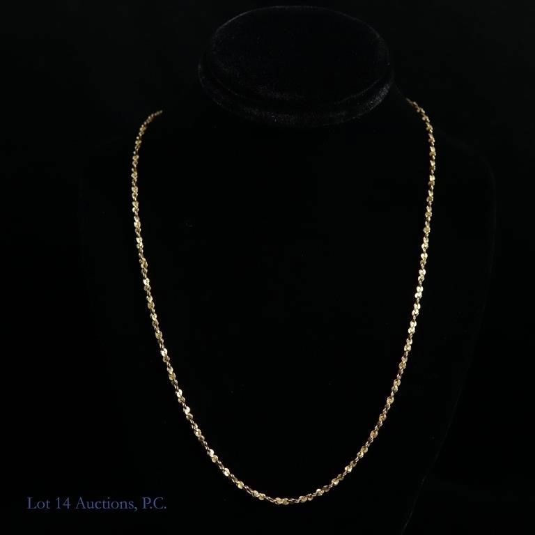 14k yellow gold necklace chain