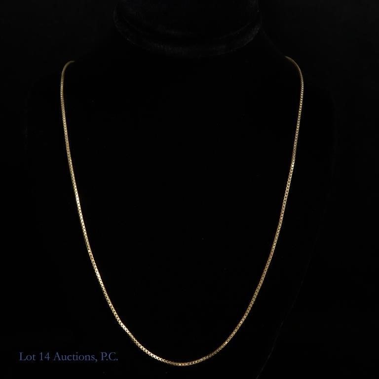 18k yellow gold necklace chain